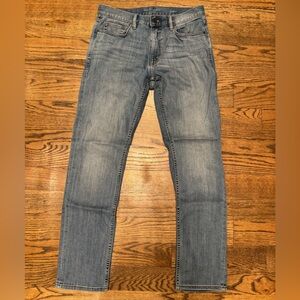 Banana Republic Traveler Light Blue Faded Wash Slim Straight Jeans, size 31 Mens